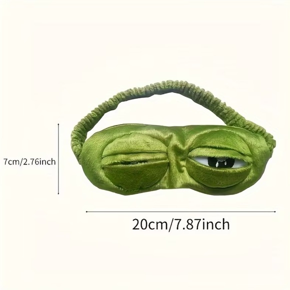Cuddle Buddy Soft Frog Sleep Eye Mask NEW - Picture 4 of 7